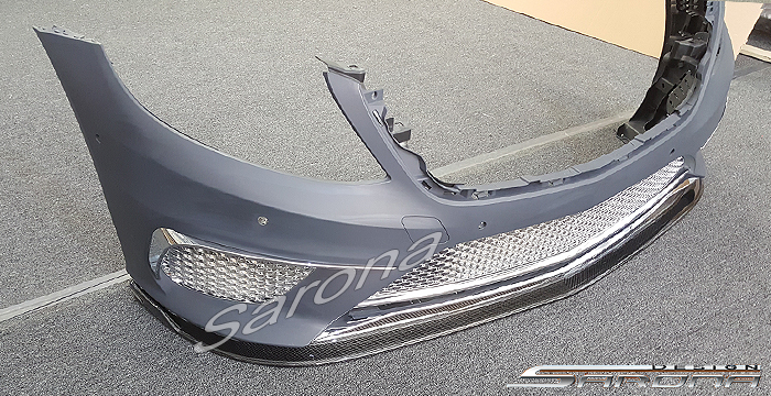 Custom Mercedes S Class  Sedan Front Lip/Splitter (2014 - 2019) - $490.00 (Part #MB-057-FA)
